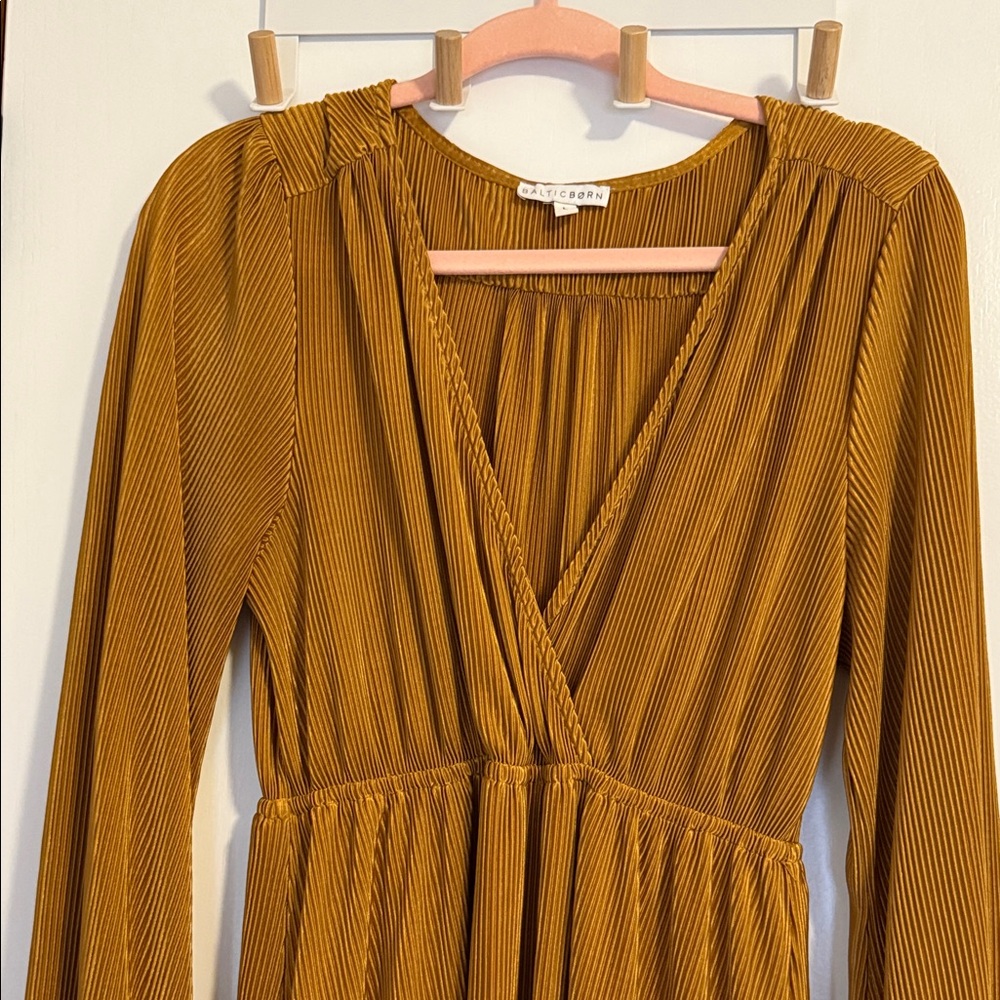 Baltic Born Mustard Long Sleeve Dress